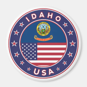 Imã Idaho, Idaho EUA, adesivo de Idaho