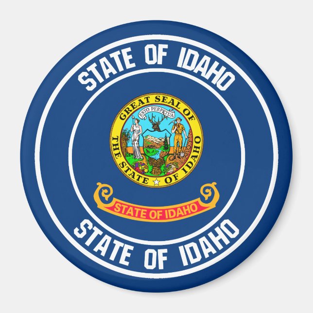 Imã Idaho Round Emblem (Frente)
