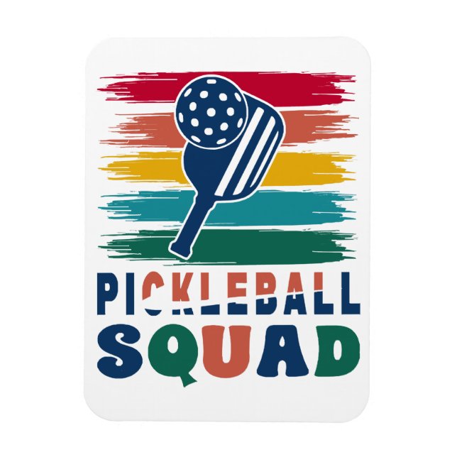 Ímã Ideia de Presente para Jogadores de Pickleball (Vertical)