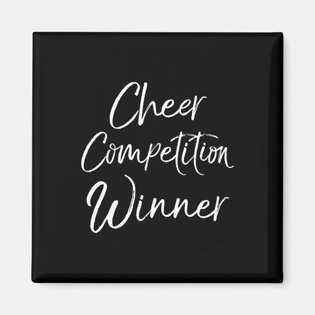 Imã Ideia de Presentes para Equipe de Cheerleading Com (Frente)
