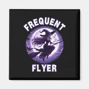 Imã Ideia do Dia de as Bruxas engraçado de Bruxa Frequ