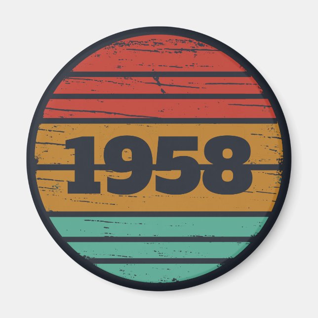 Imã Ideia personalizada de presente de aniversário de  (Frente)