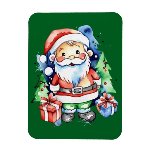 Ímã Ideias de presentes do Papai Noel (Vertical)