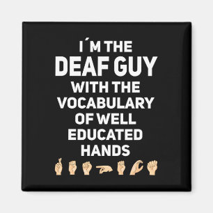 Imã Idioma de Sinal Asl Gesto de Mão Consciência de De