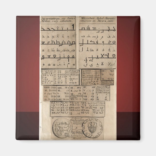 Imã Idiomas antigos (Frente)