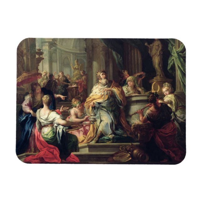 Ímã Idolization of Solomon, c.1735 (oil on canvas) (Horizontal)
