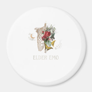 Imã Idoso Emo Engraçado Goth Mais Velho Gótico Cottage