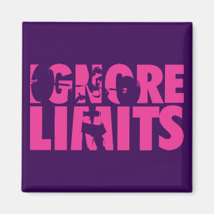 Imã IGNORAR LIMITES - Motivação do Workout feminino