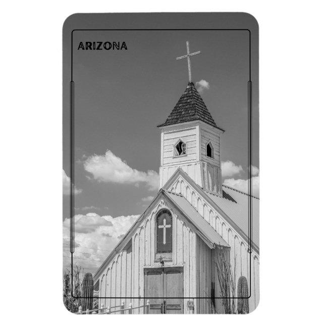 Ímã Igreja da arizona em Monocromo (Vertical)