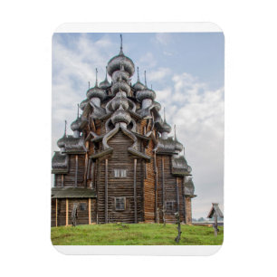 Ímã Igreja de madeira ornamentada, Rússia