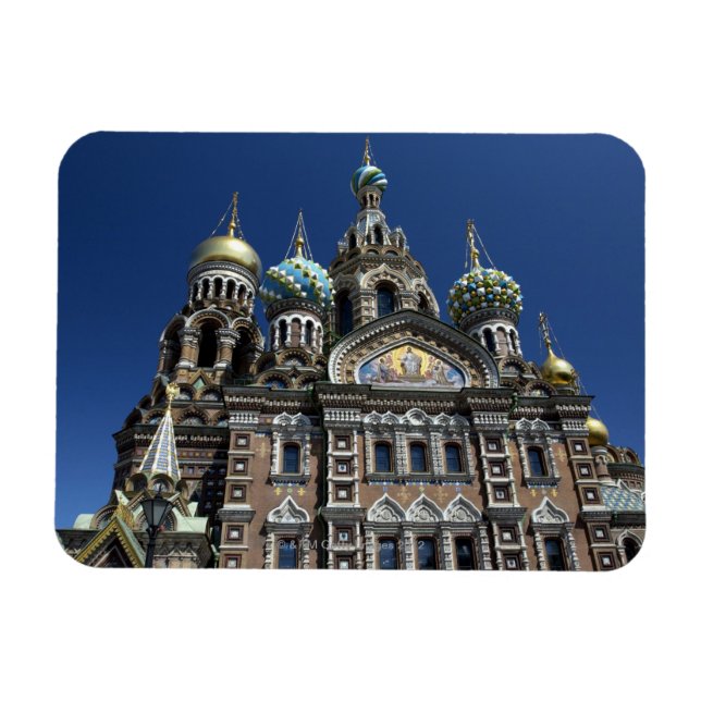 Ímã Igreja de rua Petersburgo, Rússia (Horizontal)