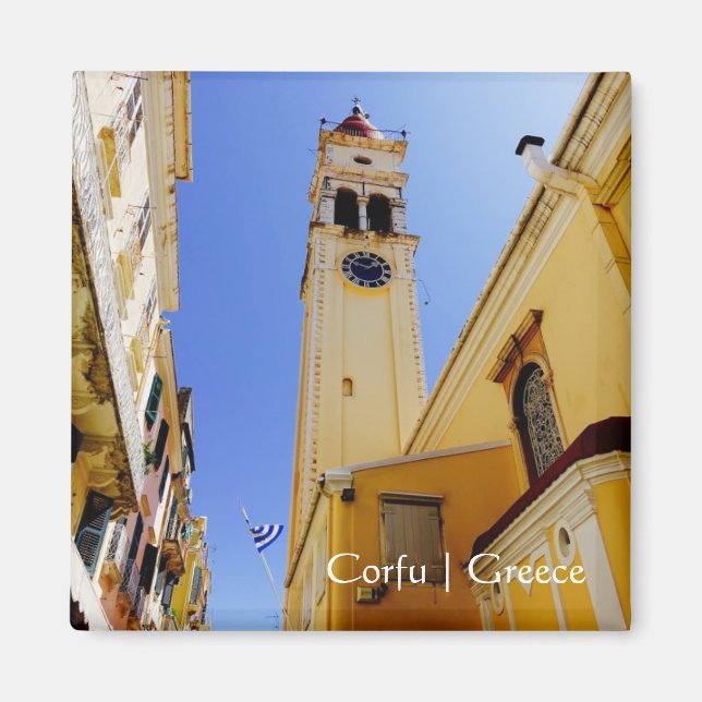 Imã Igreja de Ruas. Spyridon, Corfu, Grécia (Frente)