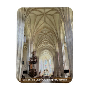 Ímã Igreja de São Miguel, Cluj-Napoca, Romênia, em um