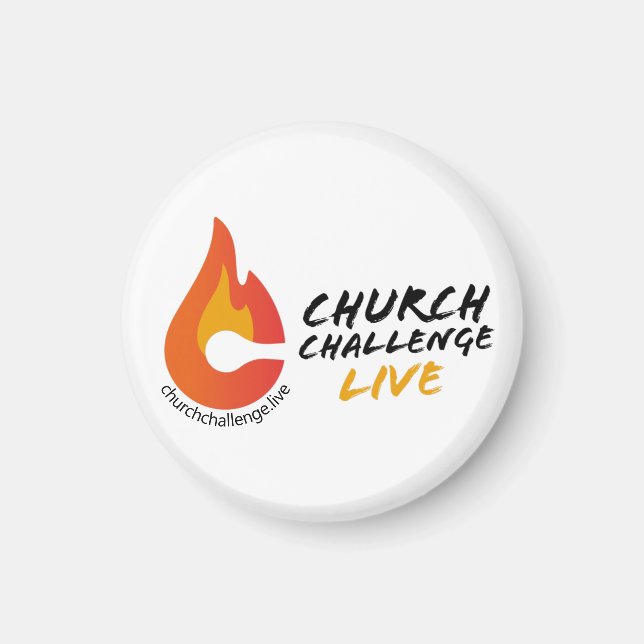 Imã IGREJA DESAFIO LIVE Orange Flamed C (Frente)