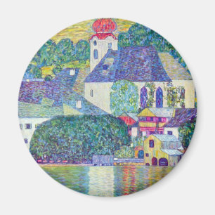 Imã Igreja do St. Wolfgang por Gustavo Klimt, arte do