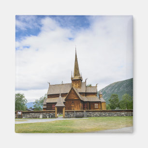 Imã Igreja do Stave em Lom, ímã de Noruega