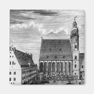Imã Igreja e escola de St Thomas em Leipzig, 1723