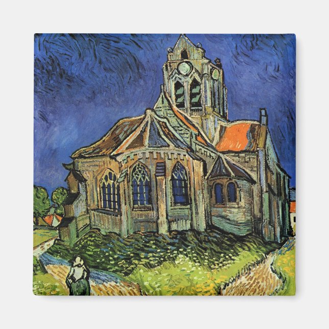 Imã Igreja em Auvers por Vincent van Gogh (Frente)