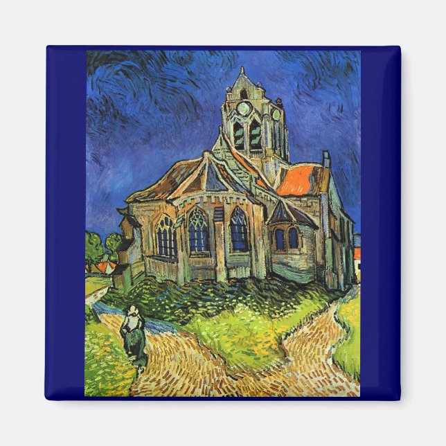 Imã Igreja em Auvers Van Gogh Fine Art (Frente)