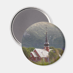 Imã Igreja Flakstad das Ilhas Lofoten