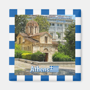 Imã igreja Little Metropolis em Atenas, Grécia viagem