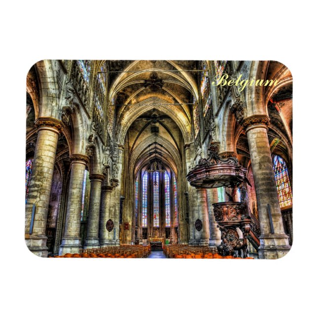 Ímã Igreja na Bélgica (Horizontal)