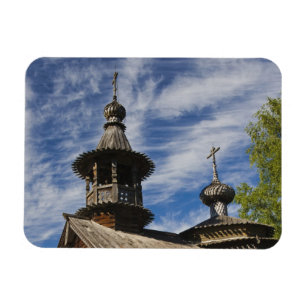 Ímã igreja ortodoxa russa de madeira tradicional