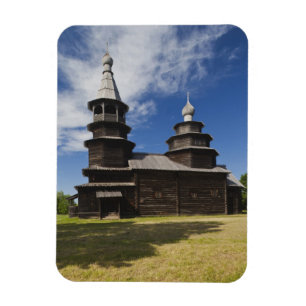 Ímã igreja ortodoxa russa de madeira tradicional