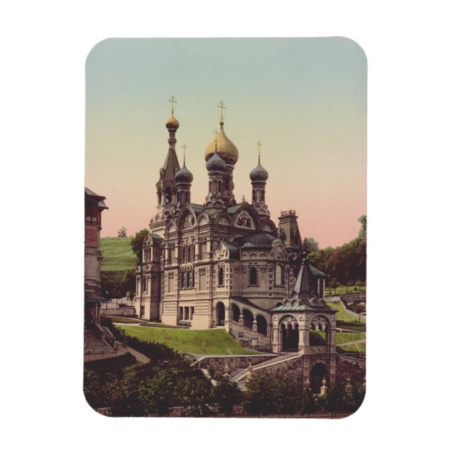 Ímã Igreja Ortodoxa Russa em Moscou (Vertical)