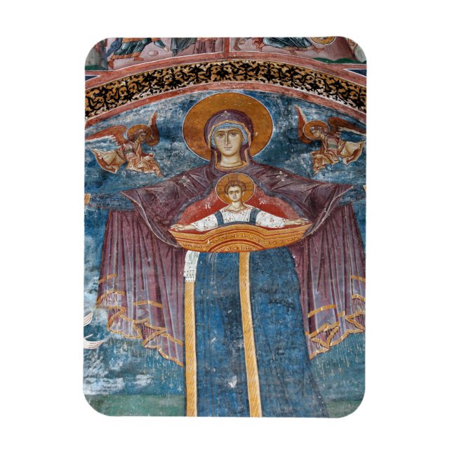Ímã Igreja Ortodoxa Sérvia, e um local da UNESCO, (Vertical)