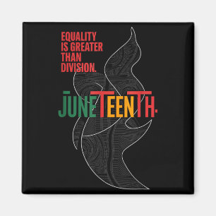 Imã Igualdade é maior que divisão juneteenth matemátic