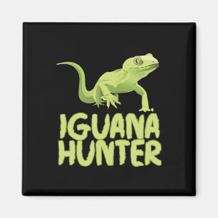 Imã Iguana Hunter - Funny Iguana Reptile Lizard Pet