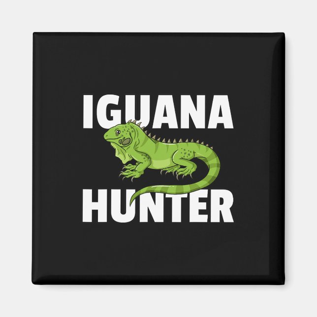Imã Iguana Hunter Reptile Lizard Hunting (Frente)