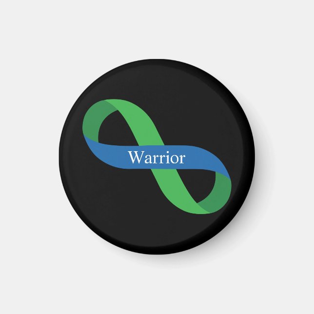Imã IIH Warrior | Fita Verde e Azul Infinidade (Frente)