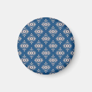 Imã Ikat Geométrico Folklore Damask Ornament