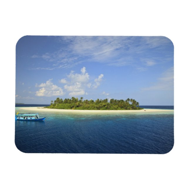 Ímã Ilha Baughagello, atol de South Huvadhoo, (Horizontal)