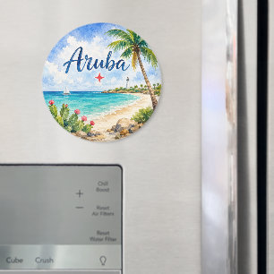 Imã Ilha caribenha holandesa de Aruba lembrança de via