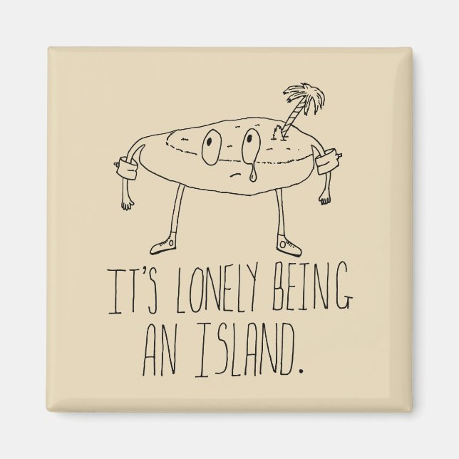 Imã Ilha Cartoon (Frente)