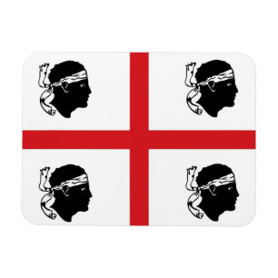 Ímã ilha da região de Italia da bandeira de sardinia
