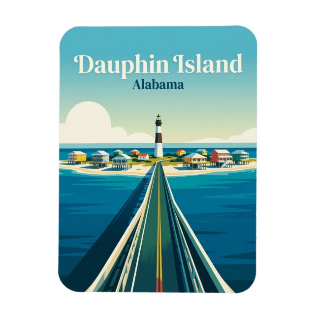 Ímã Ilha Dauphin EUA (Vertical)