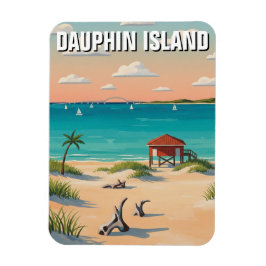 Ímã Ilha Dauphin Viagens Alabama