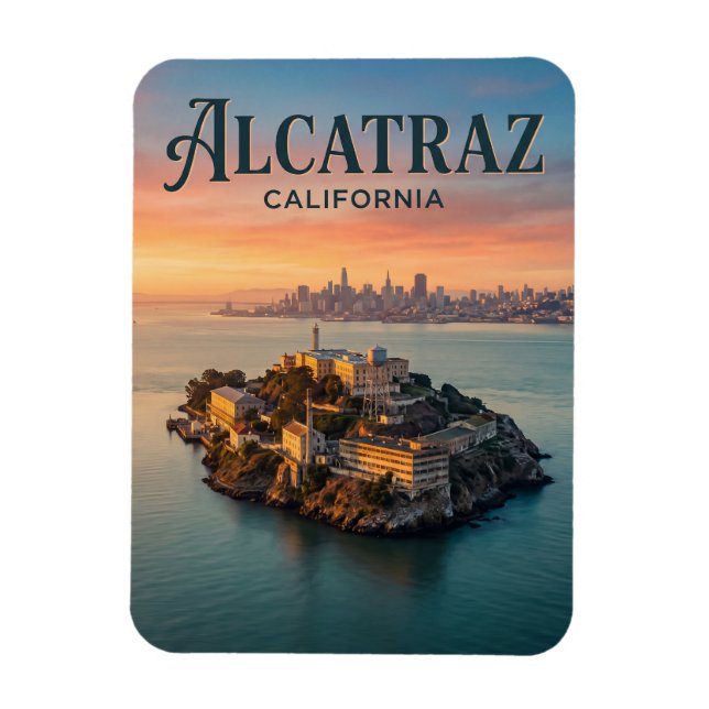 Ímã Ilha de Alcatraz Califórnia (Vertical)