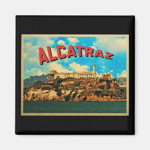 Imã Ilha de Alcatraz do vintage