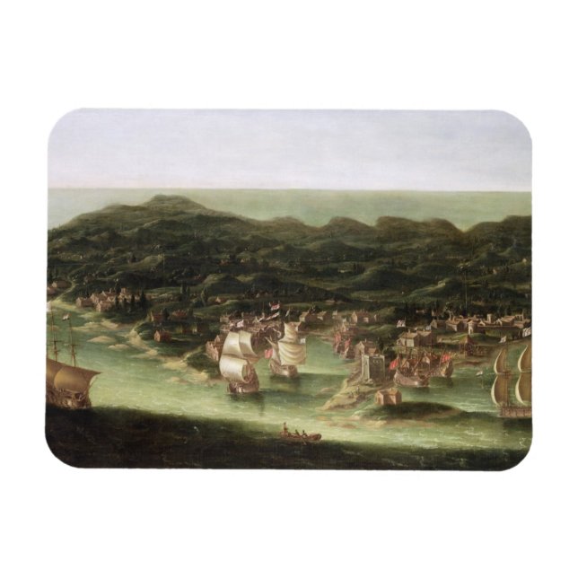 Ímã Ilha de Barbados, c.1694 (óleo na canvas) (Horizontal)