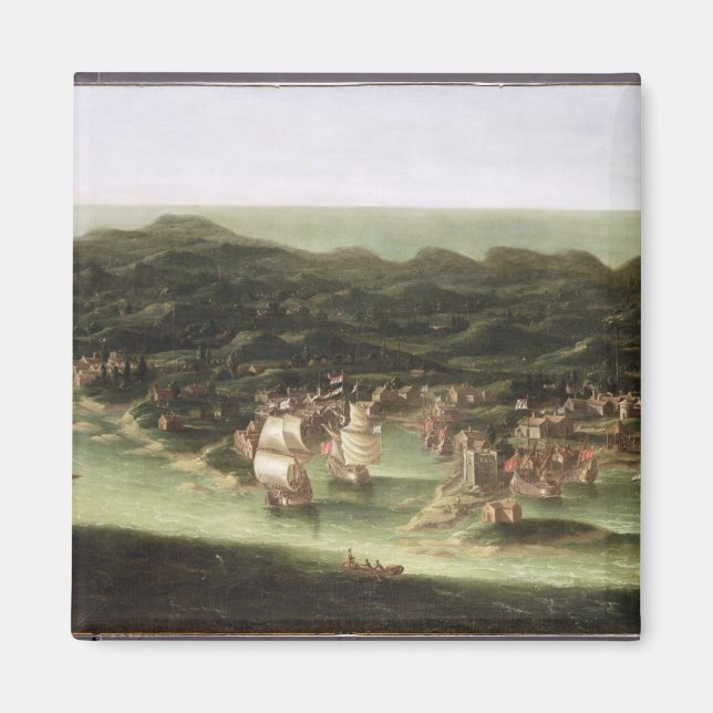 Imã Ilha de Barbados, c.1694 (óleo na canvas) (Frente)