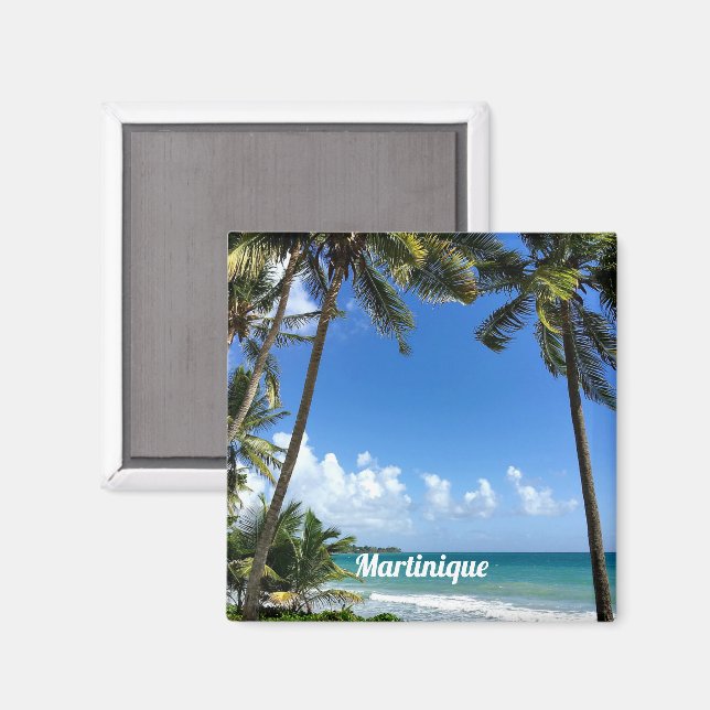 Imã Ilha de Caribe, Martinica (rotulada) (Front/Back)