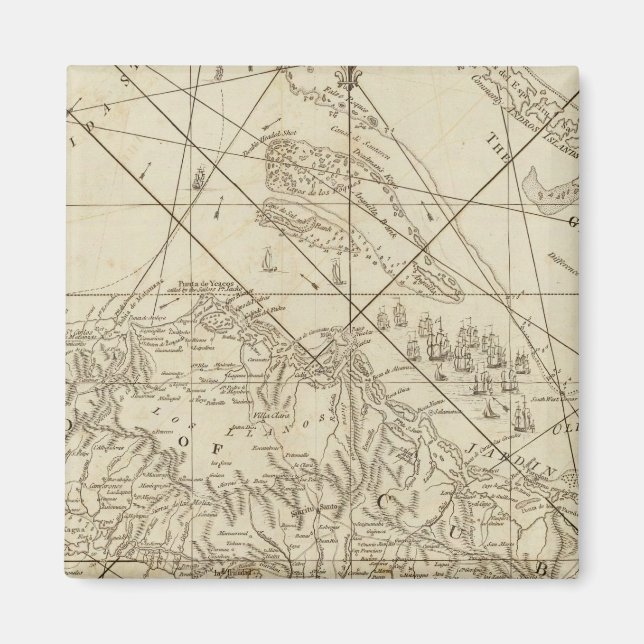 Imã Ilha de Cuba com parte dos bancos do Bahama (Frente)