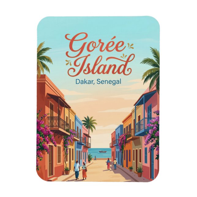 Ímã Ilha de Gorée Senegal (Vertical)