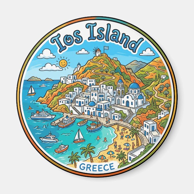 Imã Ilha de Ios Grécia (Frente)