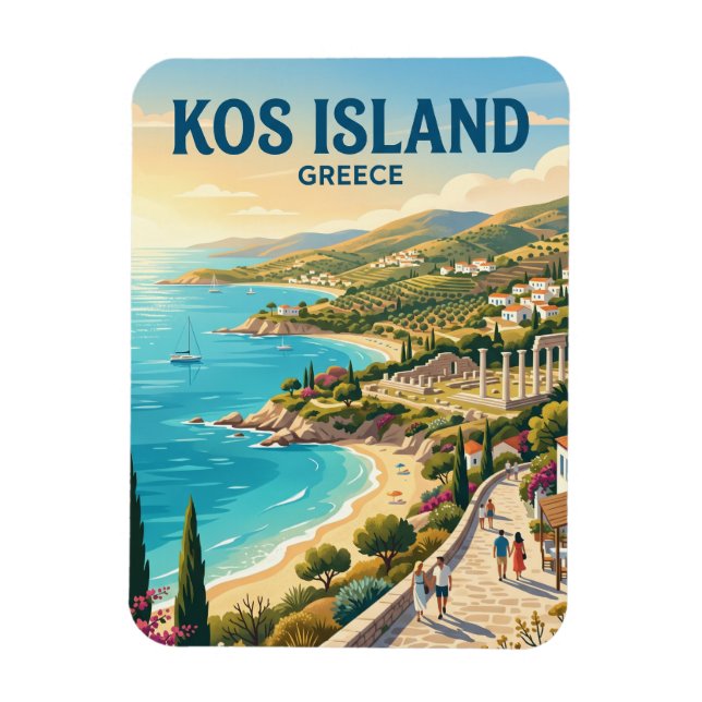 Ímã Ilha de Kos Grécia (Vertical)
